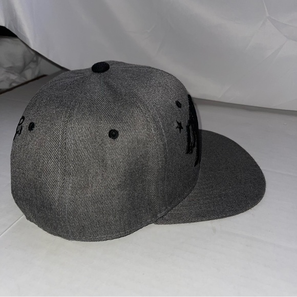 California Bear SnapBack Adjustable Hat Gray Flat Bill - Picture 6 of 7